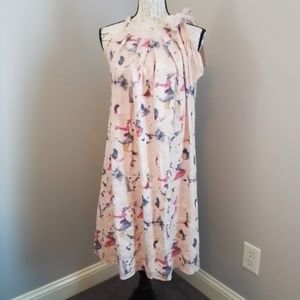 Bellambia Linen Halter Shift Dress - M